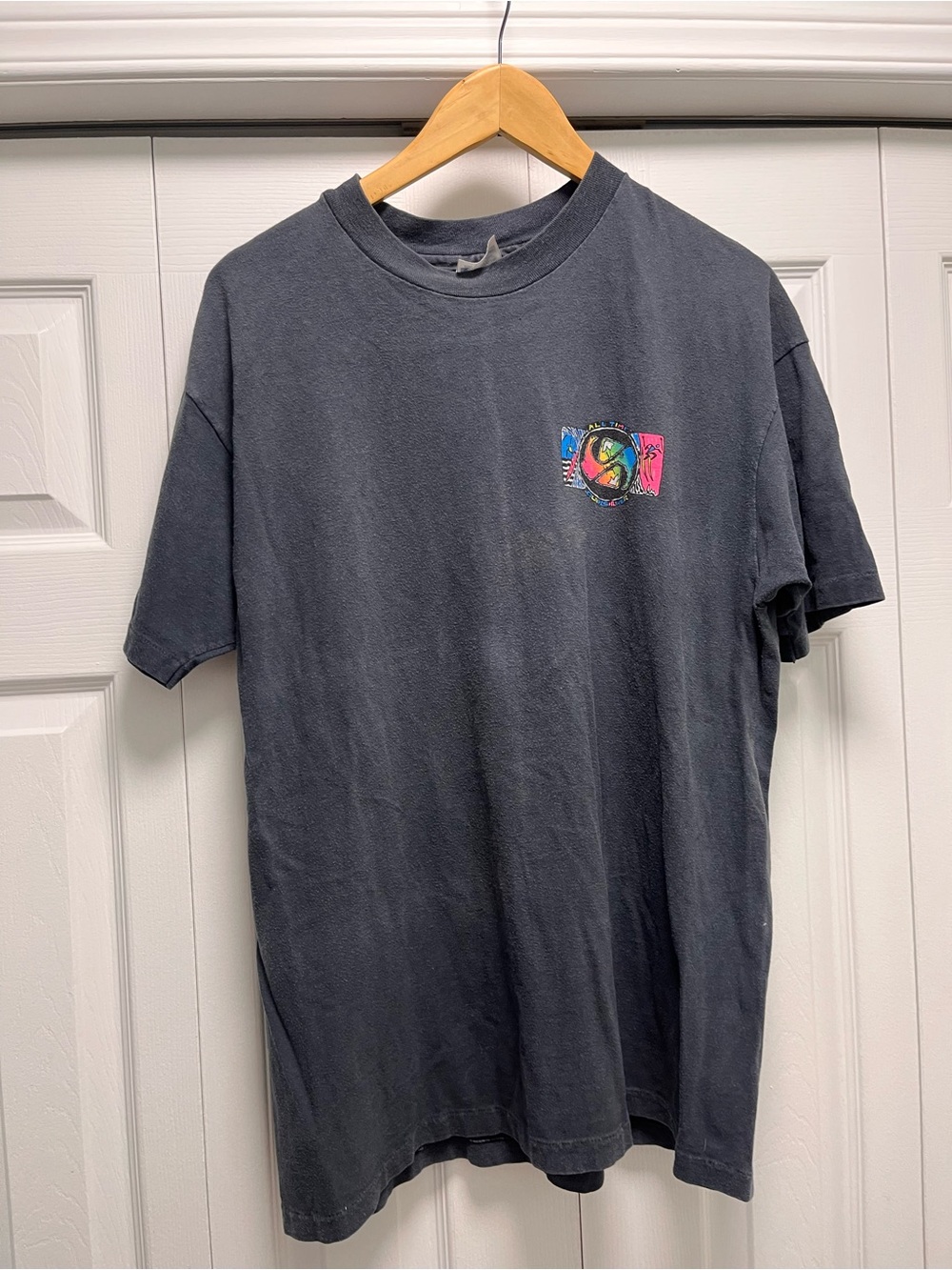 1980s Quiksilver neon surf tee